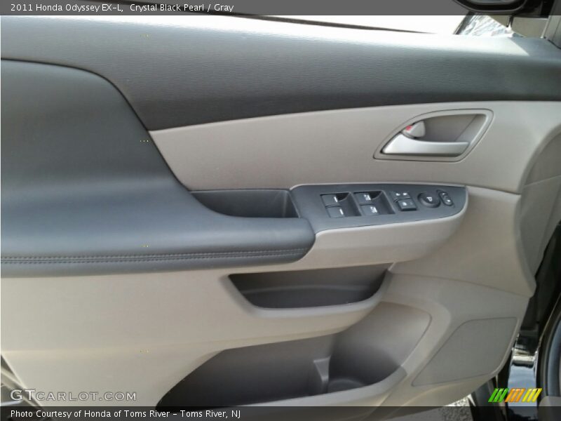 Crystal Black Pearl / Gray 2011 Honda Odyssey EX-L