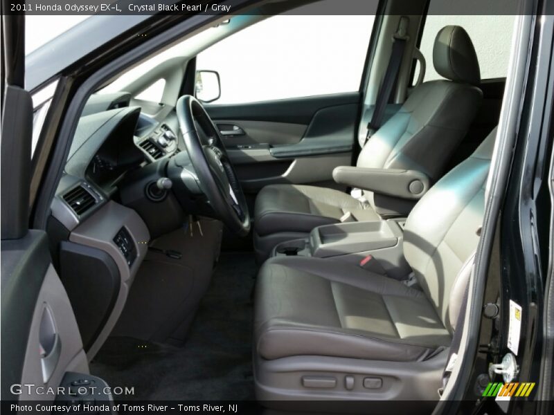 Crystal Black Pearl / Gray 2011 Honda Odyssey EX-L