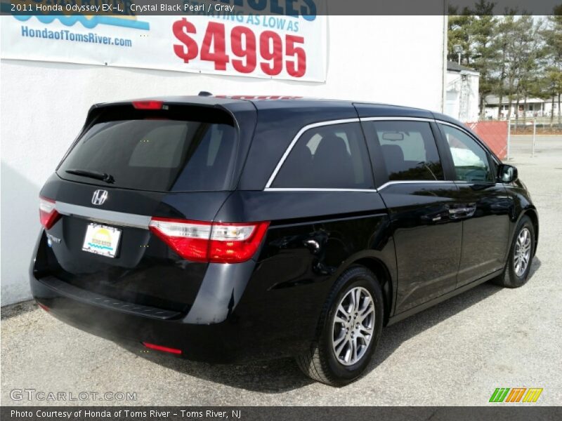 Crystal Black Pearl / Gray 2011 Honda Odyssey EX-L