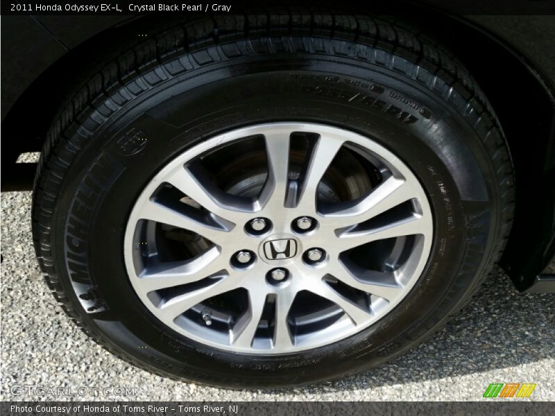 Crystal Black Pearl / Gray 2011 Honda Odyssey EX-L
