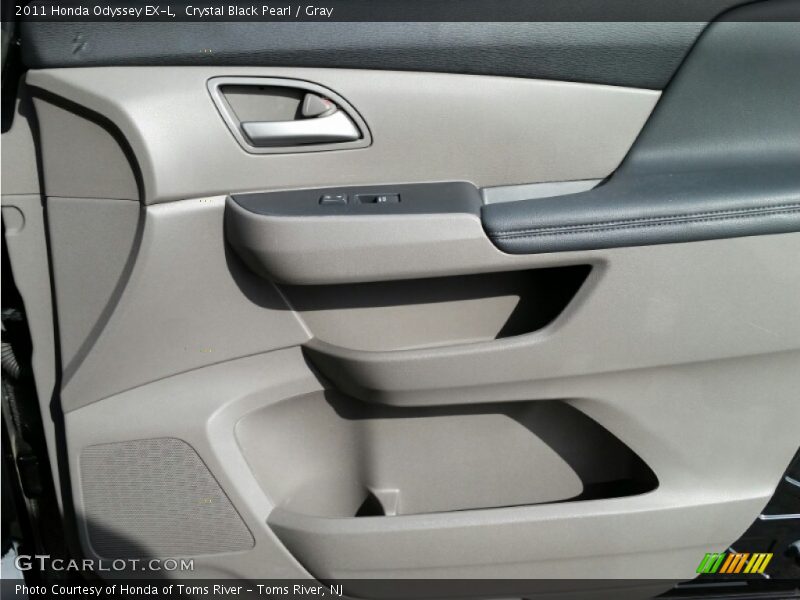 Crystal Black Pearl / Gray 2011 Honda Odyssey EX-L
