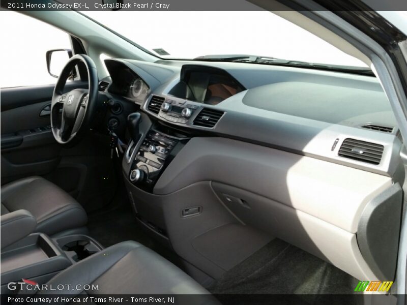 Crystal Black Pearl / Gray 2011 Honda Odyssey EX-L
