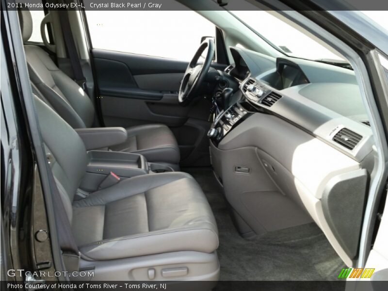Crystal Black Pearl / Gray 2011 Honda Odyssey EX-L