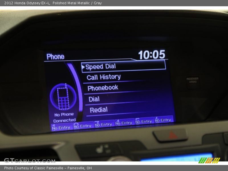 Polished Metal Metallic / Gray 2012 Honda Odyssey EX-L