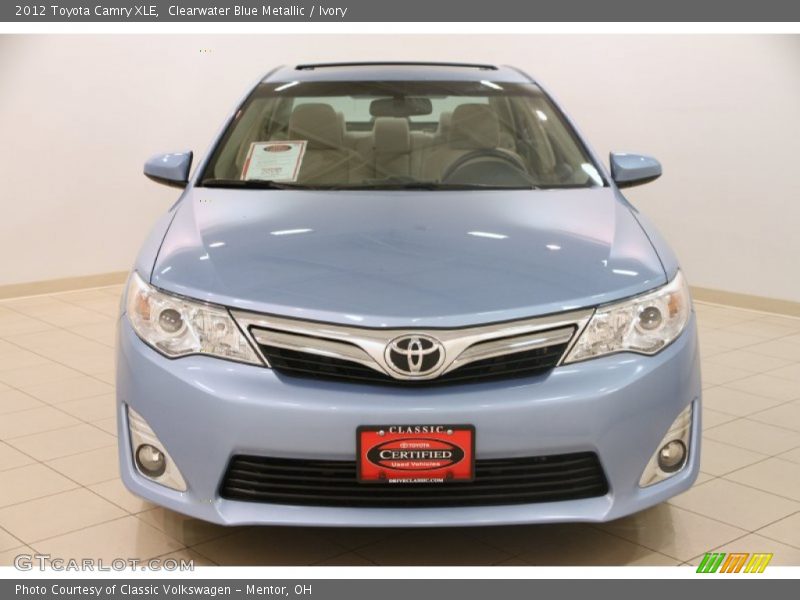 Clearwater Blue Metallic / Ivory 2012 Toyota Camry XLE