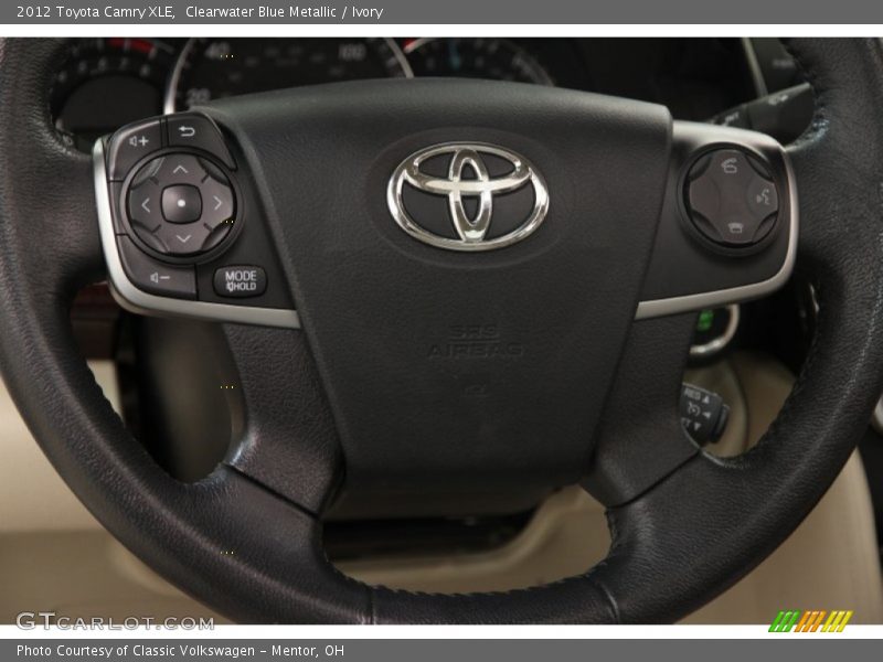 Clearwater Blue Metallic / Ivory 2012 Toyota Camry XLE