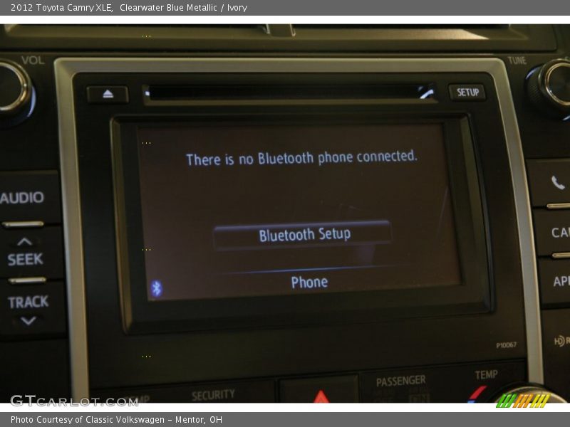 Clearwater Blue Metallic / Ivory 2012 Toyota Camry XLE