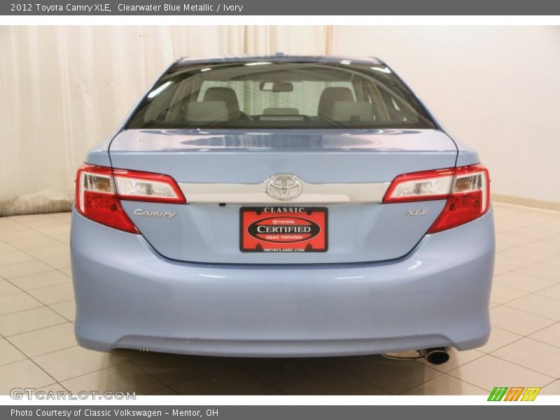 Clearwater Blue Metallic / Ivory 2012 Toyota Camry XLE