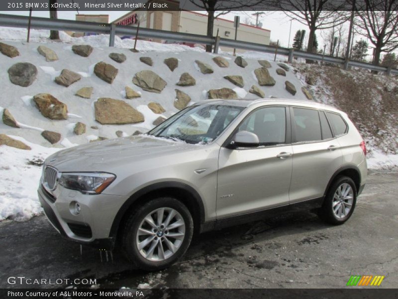 Mineral Silver Metallic / Black 2015 BMW X3 xDrive28i