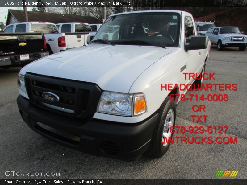 Oxford White / Medium Dark Flint 2009 Ford Ranger XL Regular Cab