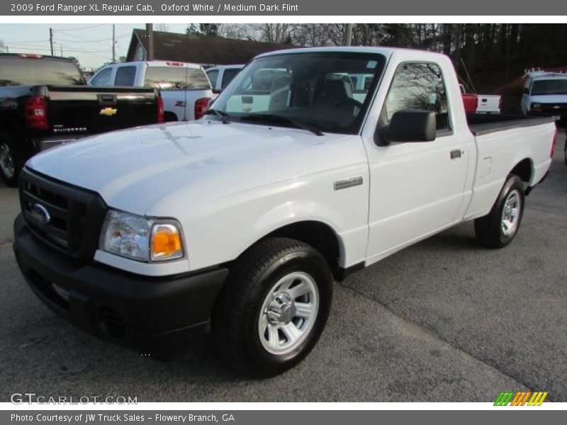 Oxford White / Medium Dark Flint 2009 Ford Ranger XL Regular Cab
