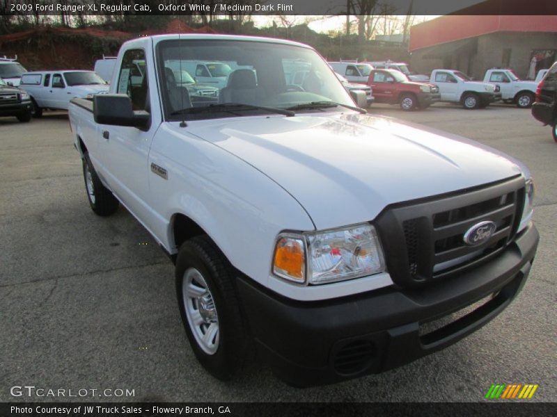 Oxford White / Medium Dark Flint 2009 Ford Ranger XL Regular Cab