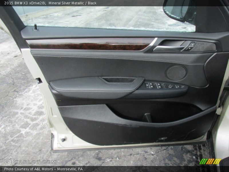 Mineral Silver Metallic / Black 2015 BMW X3 xDrive28i