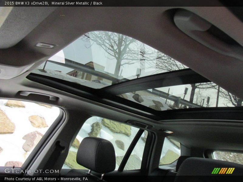 Mineral Silver Metallic / Black 2015 BMW X3 xDrive28i
