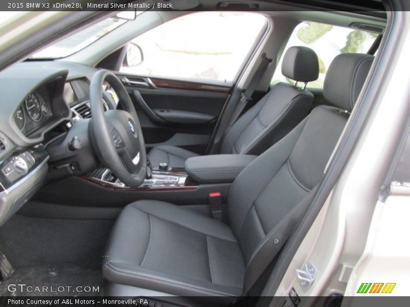 Mineral Silver Metallic / Black 2015 BMW X3 xDrive28i
