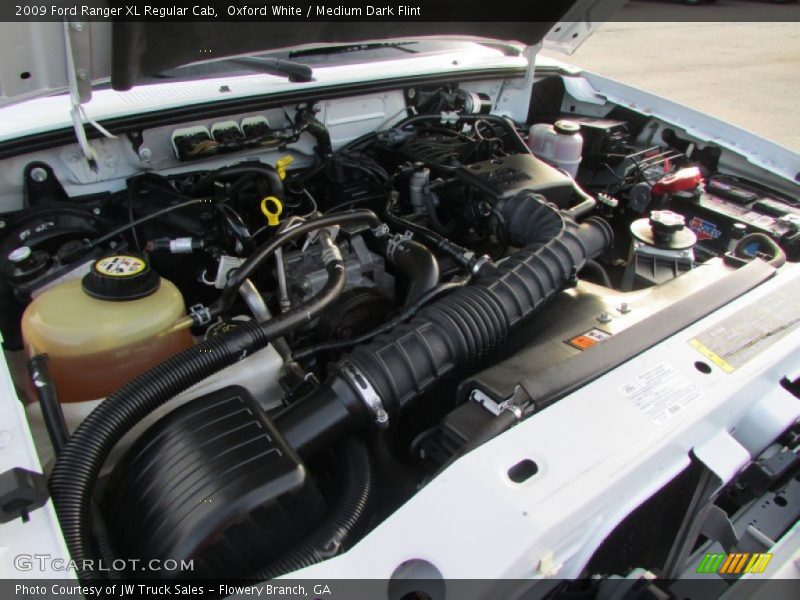 Oxford White / Medium Dark Flint 2009 Ford Ranger XL Regular Cab