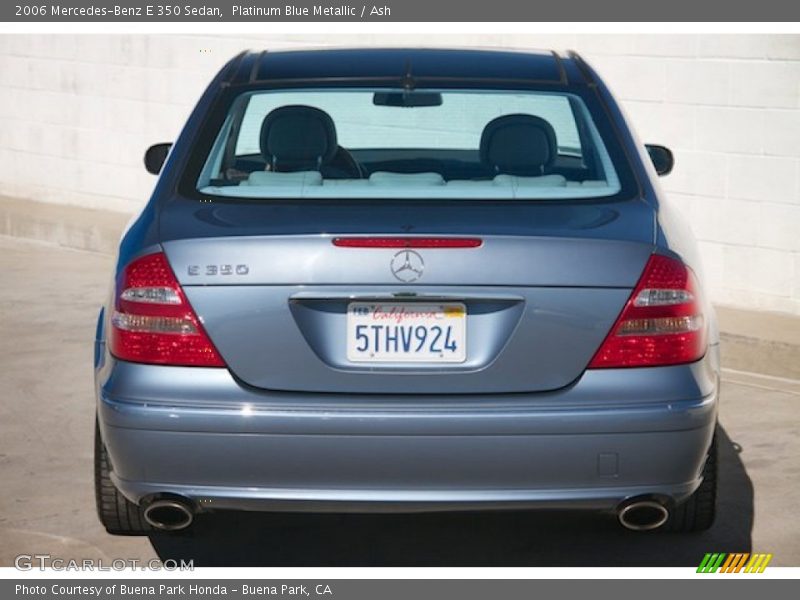 Platinum Blue Metallic / Ash 2006 Mercedes-Benz E 350 Sedan