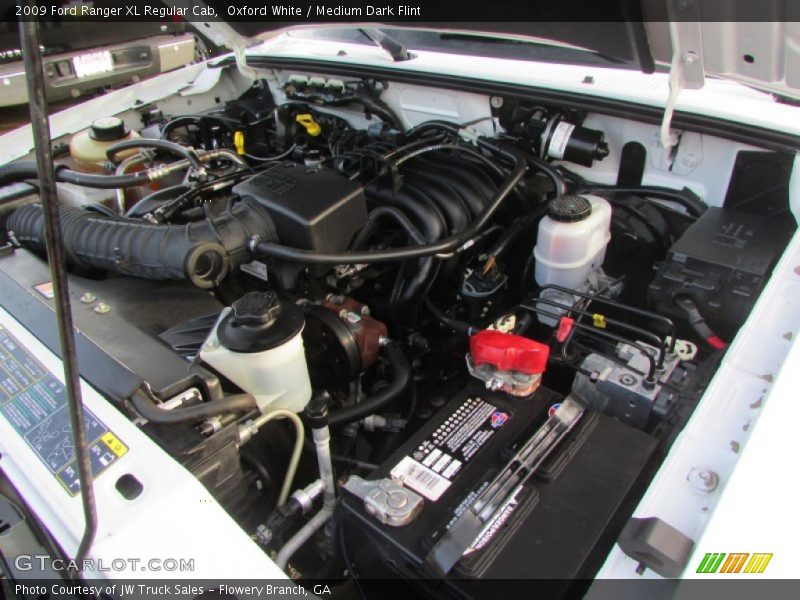 Oxford White / Medium Dark Flint 2009 Ford Ranger XL Regular Cab
