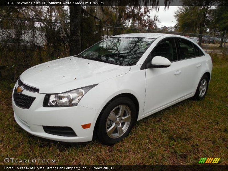 Summit White / Medium Titanium 2014 Chevrolet Cruze LT