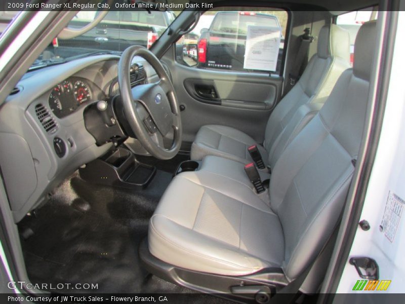 Oxford White / Medium Dark Flint 2009 Ford Ranger XL Regular Cab