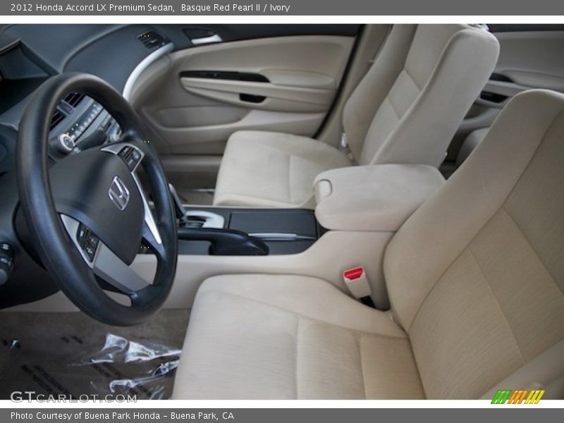 Basque Red Pearl II / Ivory 2012 Honda Accord LX Premium Sedan