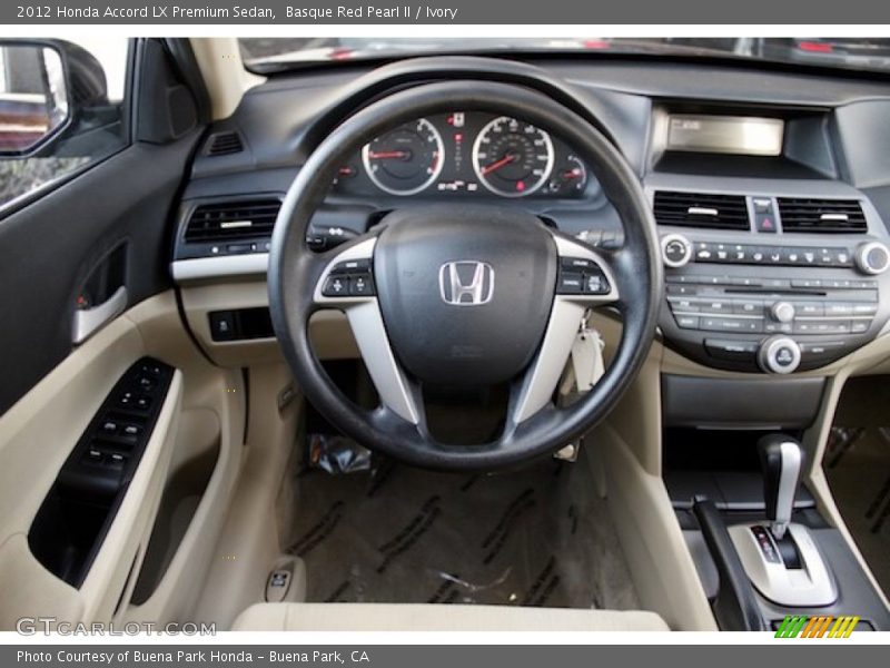 Basque Red Pearl II / Ivory 2012 Honda Accord LX Premium Sedan