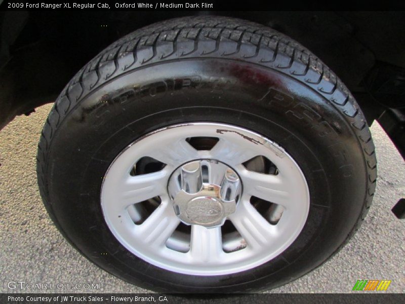 Oxford White / Medium Dark Flint 2009 Ford Ranger XL Regular Cab