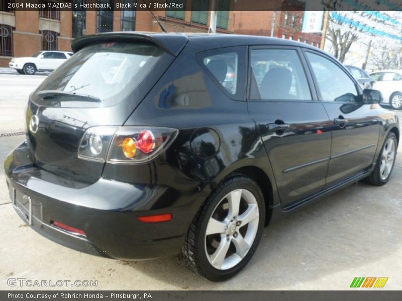 Black Mica / Black/Red 2004 Mazda MAZDA3 s Hatchback