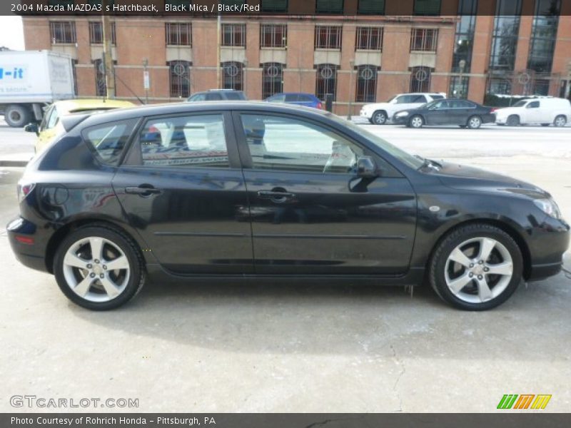 Black Mica / Black/Red 2004 Mazda MAZDA3 s Hatchback