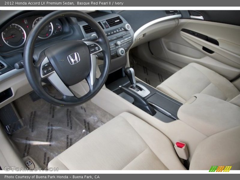 Basque Red Pearl II / Ivory 2012 Honda Accord LX Premium Sedan