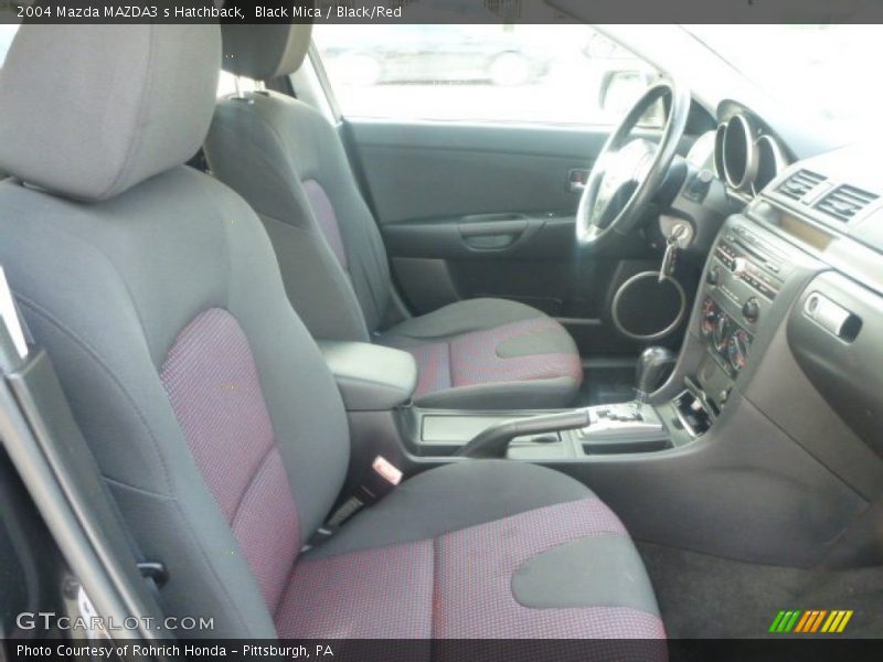Black Mica / Black/Red 2004 Mazda MAZDA3 s Hatchback