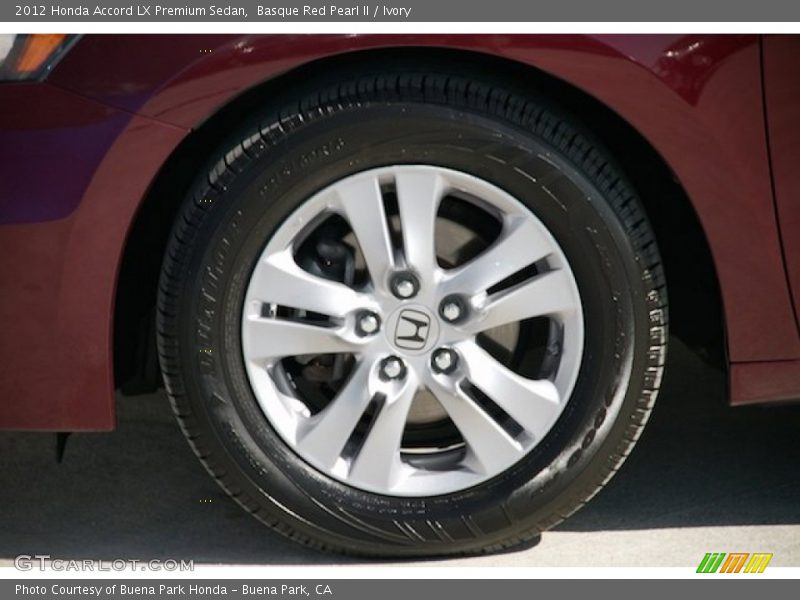 Basque Red Pearl II / Ivory 2012 Honda Accord LX Premium Sedan