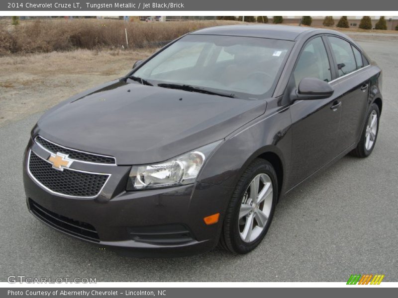 Tungsten Metallic / Jet Black/Brick 2014 Chevrolet Cruze LT