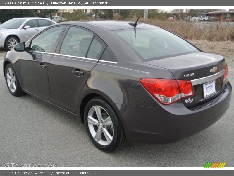 Tungsten Metallic / Jet Black/Brick 2014 Chevrolet Cruze LT