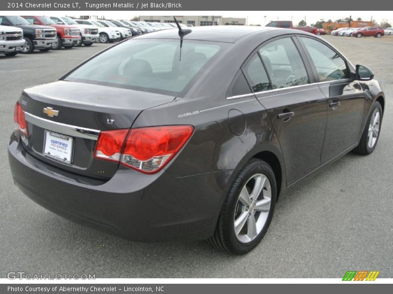 Tungsten Metallic / Jet Black/Brick 2014 Chevrolet Cruze LT