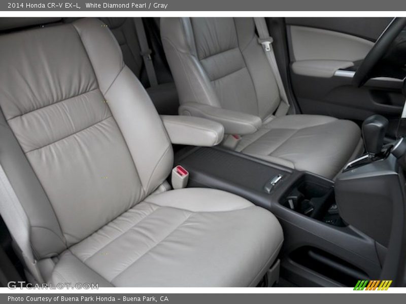 White Diamond Pearl / Gray 2014 Honda CR-V EX-L