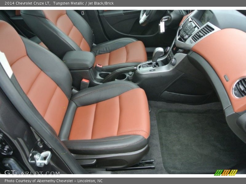 Tungsten Metallic / Jet Black/Brick 2014 Chevrolet Cruze LT