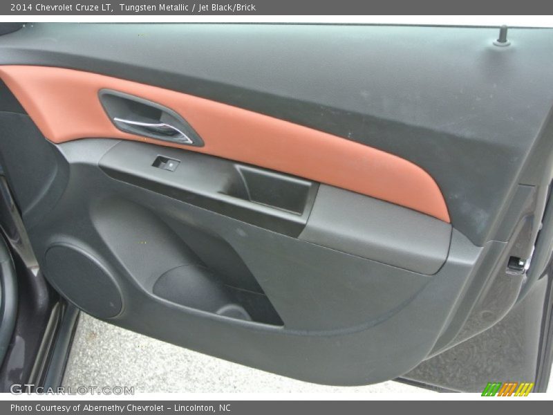 Tungsten Metallic / Jet Black/Brick 2014 Chevrolet Cruze LT