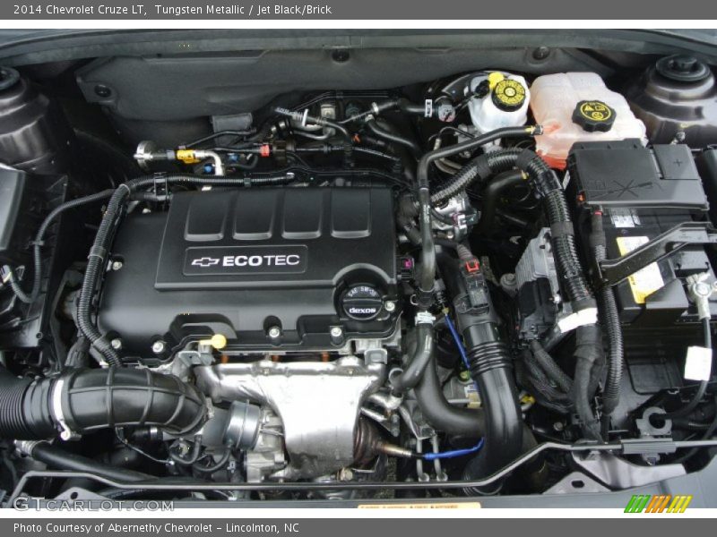 Tungsten Metallic / Jet Black/Brick 2014 Chevrolet Cruze LT