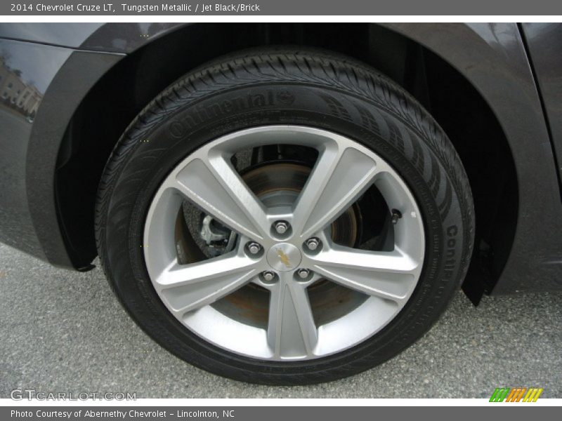 Tungsten Metallic / Jet Black/Brick 2014 Chevrolet Cruze LT