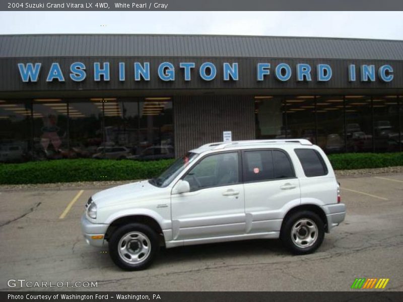 White Pearl / Gray 2004 Suzuki Grand Vitara LX 4WD