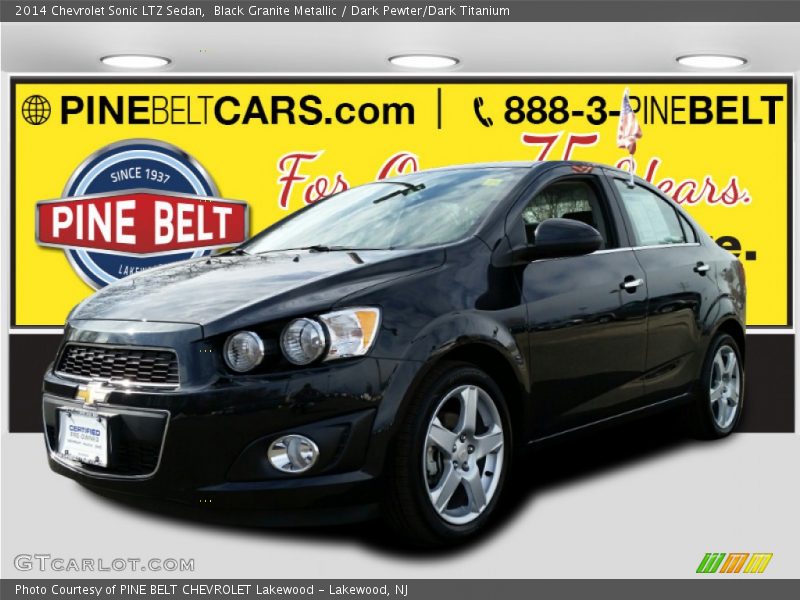 Black Granite Metallic / Dark Pewter/Dark Titanium 2014 Chevrolet Sonic LTZ Sedan
