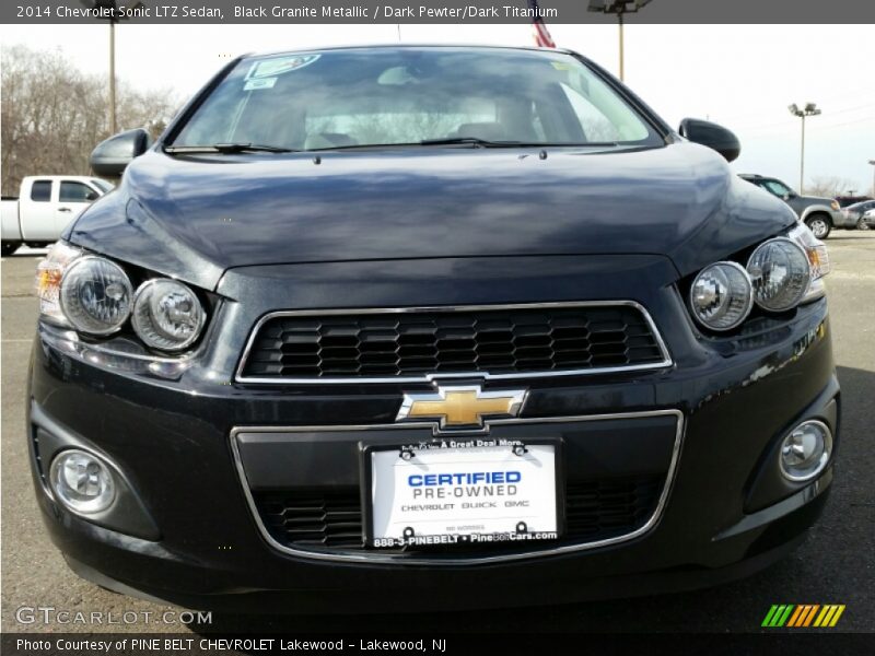 Black Granite Metallic / Dark Pewter/Dark Titanium 2014 Chevrolet Sonic LTZ Sedan