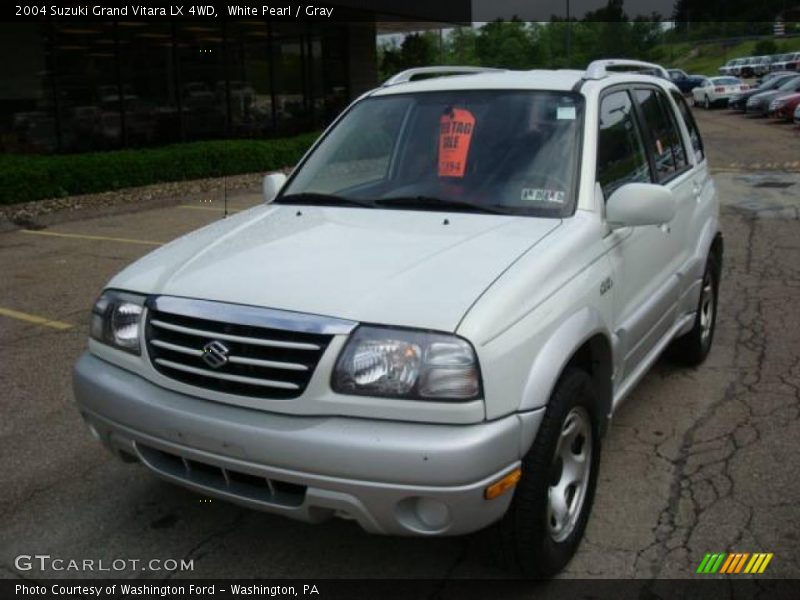 White Pearl / Gray 2004 Suzuki Grand Vitara LX 4WD