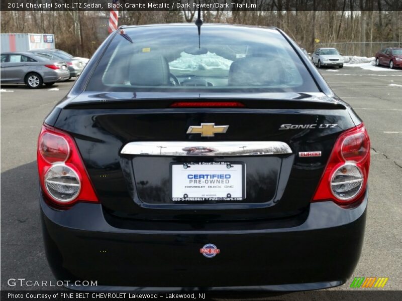 Black Granite Metallic / Dark Pewter/Dark Titanium 2014 Chevrolet Sonic LTZ Sedan