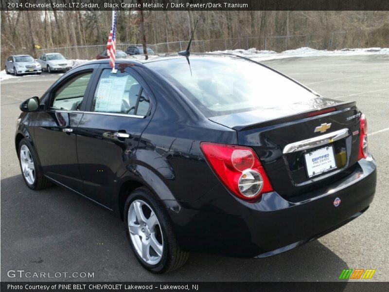 Black Granite Metallic / Dark Pewter/Dark Titanium 2014 Chevrolet Sonic LTZ Sedan