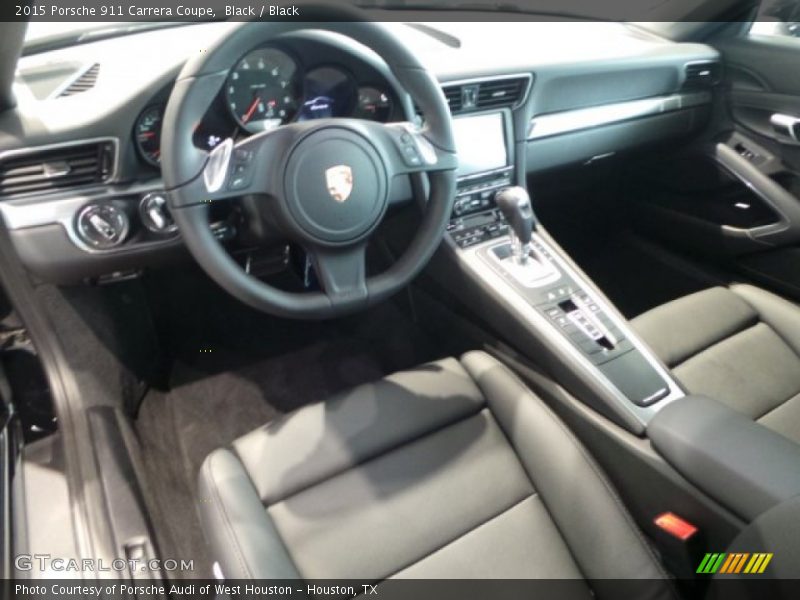 Black Interior - 2015 911 Carrera Coupe 