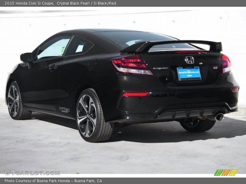 Crystal Black Pearl / Si Black/Red 2015 Honda Civic Si Coupe