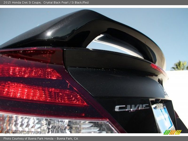 Crystal Black Pearl / Si Black/Red 2015 Honda Civic Si Coupe
