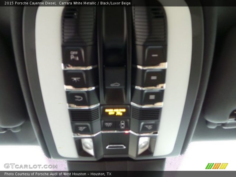 Carrara White Metallic / Black/Luxor Beige 2015 Porsche Cayenne Diesel